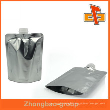 Superior quality foil spout, plastic nozzle pouch bag up to 12 colors printing